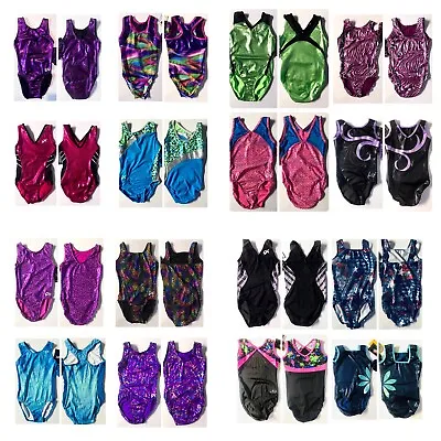 NEW AXS GK Elite Dreamlight Gymnastics Leotards Sequins Swarovski Srunchie Gabby • $24.99