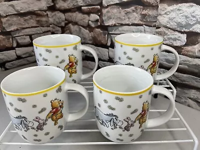 Disney Winnie The Pooh Mugs X4 Winnie Piglet Eeyore  • £10