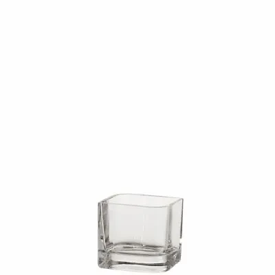 £17.24 • Buy Leonardo Lucca Small Square Glass Cube Vase - 10cm X 11cm