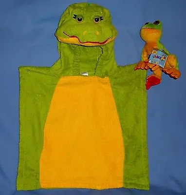 $10.50 • Buy Frog Costume Kid-2-4-6;Poncho-Terrycloth-hooded;swim-beach Cover Up;beanie Frog 
