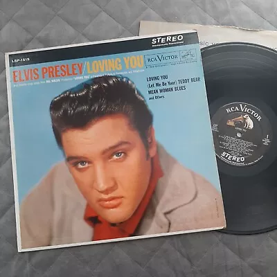 Elvis Presley LOVING YOU LSP-1515 (USA 1962 ORIGINAL) RARE STAGGERED STEREO • $9.98