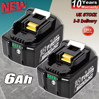 2X For Makita BL1815 BL1820 BL1830 6.0Ah 18V LXT Lithium-Ion Cordless Battery • $32.89