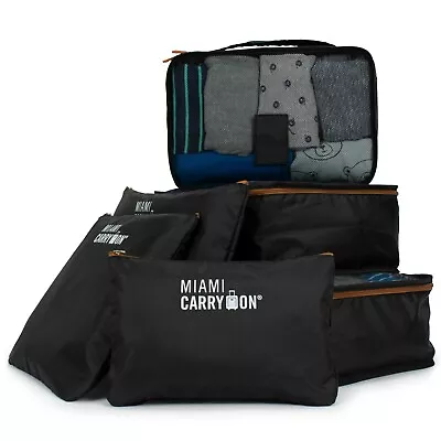 Miami CarryOn 6-Piece Travellers Packing Cubes For Luggage Organization • $13.99