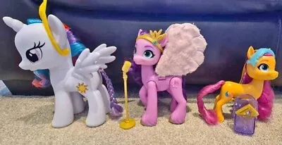 My Little Pony Figures Princess Celestia Princess Pipp Petals & Sunny Starscout • £14