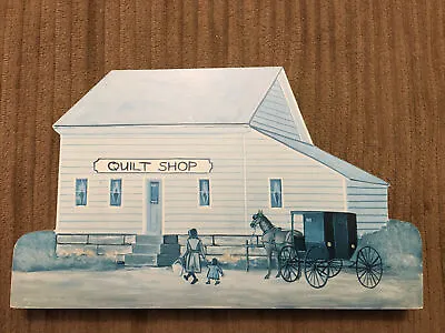 $11.50 • Buy Amish Quilt Shop Wooden Shelf Sitter Idea Works Mahlon Troyer Farm Series III 95