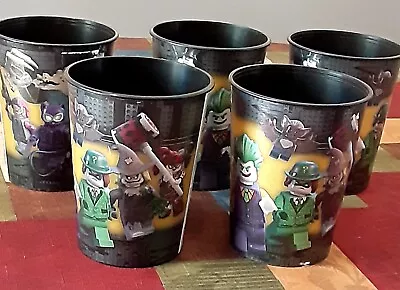 Set Of 5 Lego Batman Plastic Party Cups 16oz. NWOT • $8.88