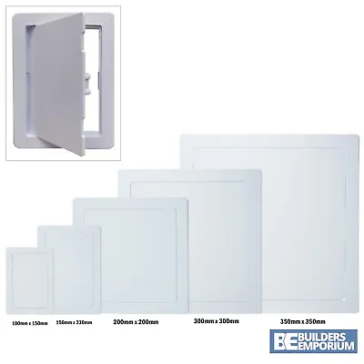 Access Panels White ABS Plastic Inspection Hatch Trade Standard ALL SIZES • £9.99