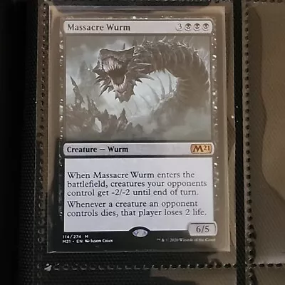 MTG Massacre Wurm Core Set 2021 114/274 Regular Mythic • $5