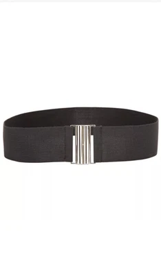£3.50 • Buy BLACK Elasticated Stretch Wide Nurse Belt 1950s Retro Vintage Waist Cincher Belt