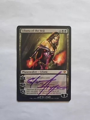 MTG Liliana Of The Veil-Artist Signed - Innistrad Magic The Gathering Card 105 • $50