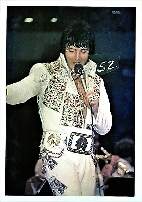 Elvis Presley Color Concert Photograph - Birmingham Al - December 29 1976     • $3.79