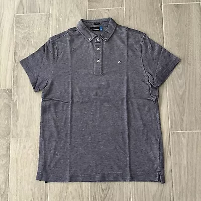 J. Lindeberg Men’s XL Grey Slim Fit Cotton Polo • $30