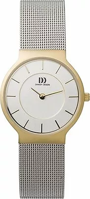 Danish Design IV65Q732 Silver Dial Two Tone Stainless Steel Quartz Women's Watch • $65