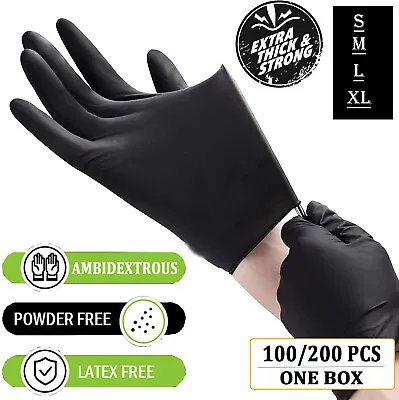 Flexible Disposable Nitrile Gloves For Mechanic Work Food Prepa 100 To 1000Pcs • $18.29