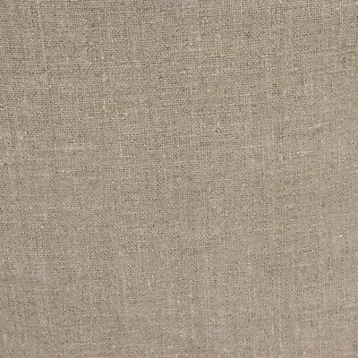 Lithuanian Rustic Beige 100% Linen | Textured Woven Natural Upholstery Fabric • £17.95