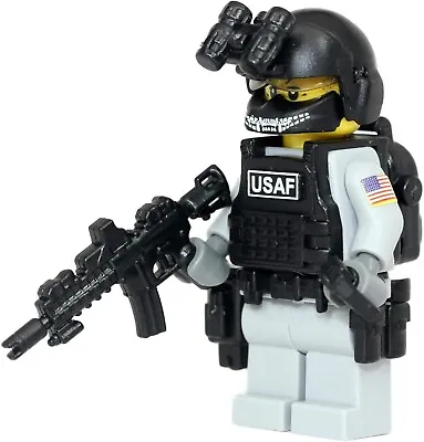 Custom Military US Air Force PJ Commando Soldier Made With Real LEGO® Minifigure • $20.36