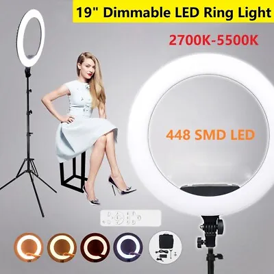 19  5500K Dimmable Diva LED Ring Light Diffuser W/ Tripod Make Up Studio Video • $279.99