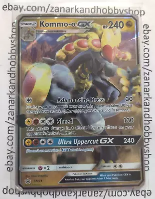Pokemon Kommo-o GX SM71 Black Star Promo MP • $2.50