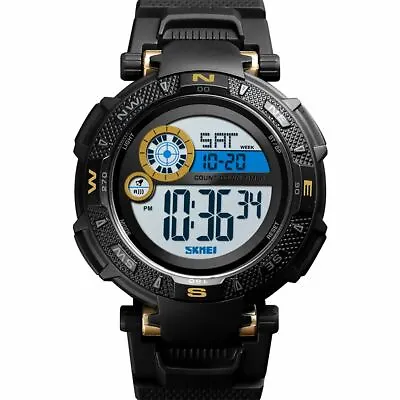 £14.99 • Buy Skmei Large Dial Digital Watch Day Date Alarm Stopwatch Tough Sports  DG1467G