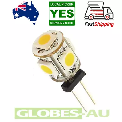 $11.88 • Buy 6x 12V G4 WARM WHITE LED LIGHT 5050 5SMD Cabinet Camper Bulb Globe Garden