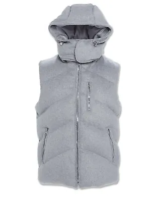 Jordan Craig Men's TAHOE LIGHT COOL GREY VEST PUFFER BUBBLE RETRO WOOL ALL SIZES • $39.90