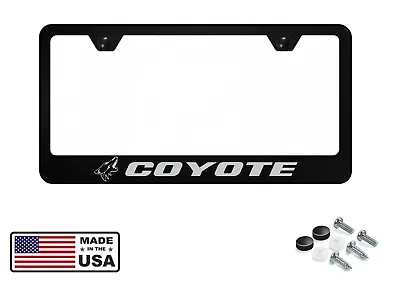 Ford Mustang GT Coyote Laser Etched Black Stainless License Plate Frame • $19.95
