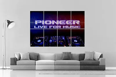 Pioneer Mixer Dj Wall Art Poster Great Format A0 Wide Print 02 • $41.69