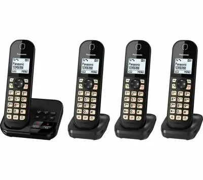 Brand New Panasonic KX-TGC464 Digital Cordless 4 Handsets - Black • £68