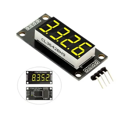 0.36  TM1637 7-Segment 4-Bit Tube LED Yellow Display Digital Module For Arduino • $1.15