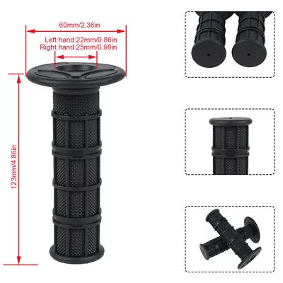 2x Dirt Bike Hand Grips For Yamaha YZ 50 60 65 80 85 100 125 250 400 426 450 490 • $8.99