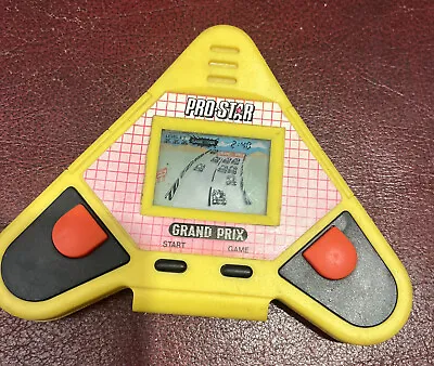 Vintage GRAND PRIX Pro-star Handheld LCD F1 Video Game - Extremely Rare 90s/80s • £8