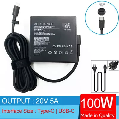 20V 5A Laptop Ac Adapter Charger For Asus CZ1000DVA G513QH G713QH GA401QE • $98.89