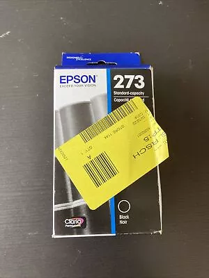 Genuine OEM Epson 273 Black T273020 Ink XP600 XP610 XP800 Exp. 11/24 • $9.90