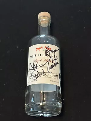 Bryan Cranston & Aaron Paul Signed Dos Hombres Empty Bottle Auto Breaking Bad • $299.99