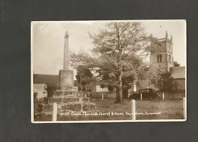 Postcard Somerset Keynsham Queen Charlton Church And Cross • £3.99