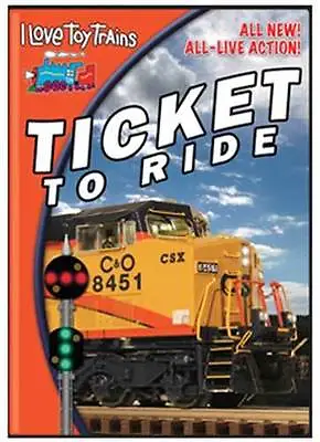 I Love Toy Trains TICKET TO RIDE DVD NEW Illinois Railway Museum Taltree Garden • $15.95