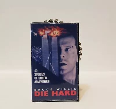 $8 • Buy Die Hard 80s VHS  Blu Ray  Classic Movie  Keychain