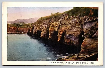 Postcard Seven Caves La Jolla California • $4.75