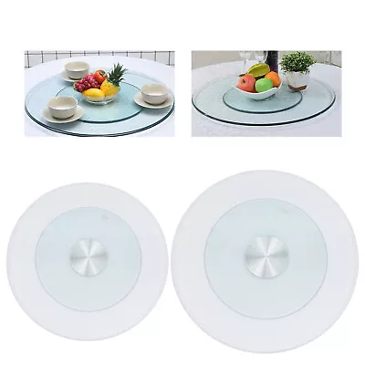 Glass Lazy Susan Turntable Dining Table Centerpiece Large Serving Plate 23 -31  • $91