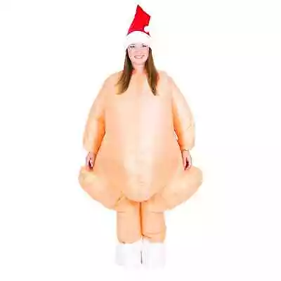 BODYSOCKS Adults Inflatable Xmas Turkey Fancy Dress Costume Christmas Mens Women • £20