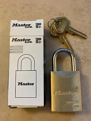 $10 • Buy MASTER LOCK Pro Seriesn6830KA-12G588 Keyed Padlock Rectangle 2 X 1-1/2  Brass