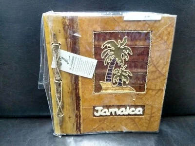 $10 • Buy Jamaica Travel Photo Album 20 4  X 6  Handmade Palm Leaf Corners New