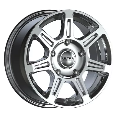 2 New 17X8 Ultra 450C Toil Van Chrome Wheels Rims +60 5X130 • $552