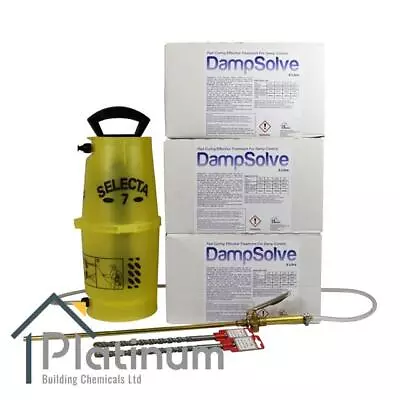 DAMPSOLVE Damp Proof Cream Kit (3 X 8L Kit) DPC Injection Rising Damp Treatment • £304.75