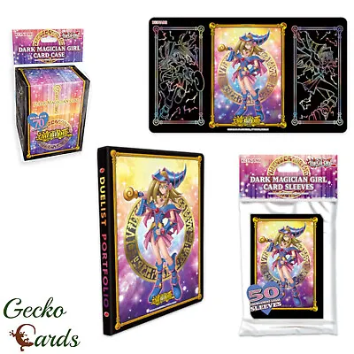 Yugioh Dark Magician Girl Accessories Binder Sleeves Portfolio Deck Box Playmat • $31.98