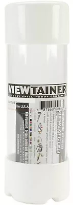 White VIEWTAINER Small Parts CONTAINER 2  X 6  Clear TUbe Slit Cap Storage Tool • $22.01