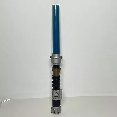 Star Wars Blue Electronic Lightsaber Obi Wan Kenobi Hasbro 38” Sound Lights 2004 • $51.38