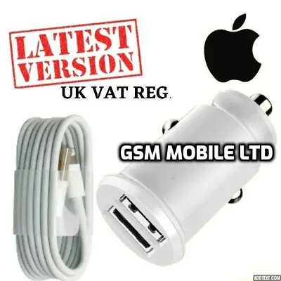 £3.50 • Buy SUPER FAST Dual In Car Charger For Apple IPhone 13 12 11 X 8 7 6s Plus 1 X CABLE