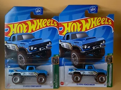 Hot Wheels 2023 '70 Dodge Power Wagon 161/250 HW Mud Studs *2/5 Lot Of 2 • $4.75