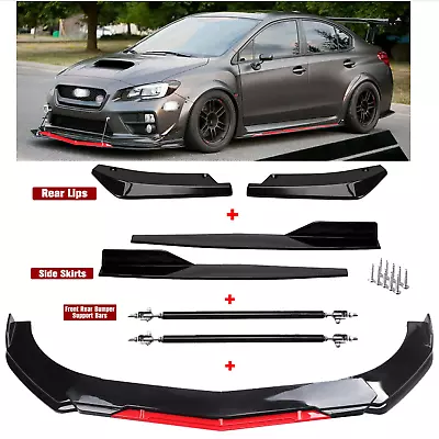 Front Rear Bumper Lip Spoiler Splitter Body Kit Side Skirt For Subaru Impreza • $59.99